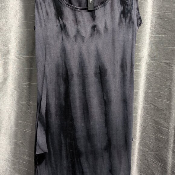 Rivetted Official Monsoon Tie Dye Grey Classic Slit Dress Medium - Picture 7 of 8